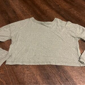 Light Gray Long Sleeve Top